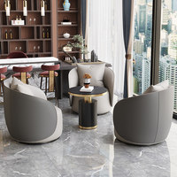 Fauteuil de bureau en cuir haut de gamme, canapé de réception professionnel, siège de détente pour hôtel, centre de beauté et clinique médicale