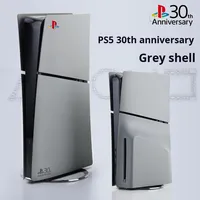 Accessoires de Console P5 PlayStation 5 / Ps5pro / Slim 30ème Anniversaire - Coque de Remplacement Grise Modifiée, Panneau Latéral de Protection, Édition Limitée