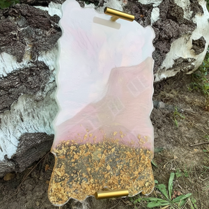 ถาดเรซิ่นตกแต่งหลากสี รูปทรงสี่เหลี่ยมผืนผ้า ของตกแต่งบ้าน ถาดเรซิ่นคุณภาพสูง - Product Image 1