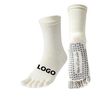 थोक विरोधी पर्ची बुना हुआ सांस लेने योग्य फिटनेस स्पोर्ट्स महिलाओं के लिए कपास क्रू को मोदेता है योग अनुकूलित डिजाइन - Product Image 4