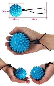 Logotipo personalizado Silicone Mão Exercício Bola Dedo Grip <span class=keywords><strong>Ball</strong></span> para Mão Flexibilidade Melhoria e Stress Relief Squeeze - Product Image 6