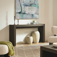 Table console en bois noir KUMUSI FURNITURE