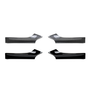 Autocollant d'angle avant Amp Z, texture en fibre de carbone noir piano, pour Bmw série 2 F22 F23 M Sport 2014-19 - Product Image 2