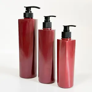 Custom bottle manufacturer eco friendly500ml shampoo bottles plastic empty shampoo bottle