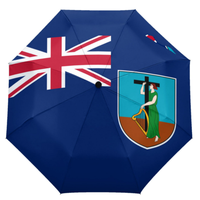 Parapluie pliable Montserrat, coupe-vent, anti-UV, portable, pour voyage, ouverture/fermeture automatiques, panneaux personnalisés, moins cher