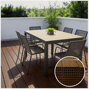 Nuevo 2026 Venta al por mayor de fábrica Tarima exterior de WPC con grabado profundo, Suelo compuesto de WPC, Tarima compuesta de WPC para exteriores - Product Image 1