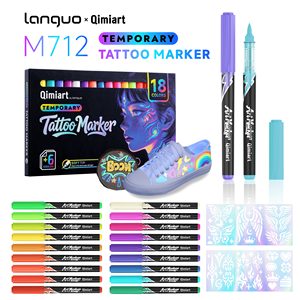 Juego <span class=keywords><strong>de</strong></span> Marcadores Fluorescentes UV Languo para <span class=keywords><strong>Tatuajes</strong></span> <span class=keywords><strong>Temporales</strong></span>, Listos para Enviar, Rotuladores Brillantes para Arte Corporal, Seguros para la Piel, Dibujo, Suministros para Fiestas - Product Image 2