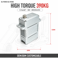 Servomoteur Robuste XQ-POWER XQ-S9350D 390kg 30V avec Engrenage en Acier Inoxydable et Boîtier Entièrement en Aluminium, Moteur Brushless pour Bras Robotique