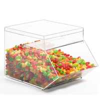 Boîte en acrylique personnalisée pour les bonbons distributeurs Pick & Mix empilables Boîte en acrylique pour Sweet