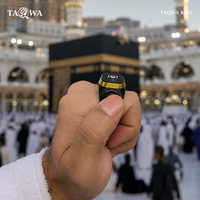 Bague de prière musulmane directe usine avec compteur Tasbih, guide de direction Qibla, contrôle via application Bluetooth, écran OLED, chargement magnétique
