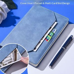 Carnet de notes A5 en cuir PU de luxe, couverture rigide, 2026, nouveau, personnalisé, haute qualité, 100 feuilles, reliure cousue, fournitures scolaires et de bureau - Product Image 3
