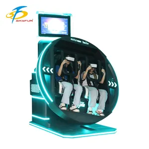 เครื่องจำลองการบินแบบหมุนได้360องศาเครื่องเล่นเกมเสมือนจริง<span class=keywords><strong>2</strong></span>ที่นั่งโลหะไฟเบอร์กลาสในร่ม/กลางแจ้ง - Product Image 3