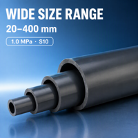 Tuyau d'alimentation en eau industriel en PVC-U PN10 1,0 MPa de diamètre moyen DN65-DN150