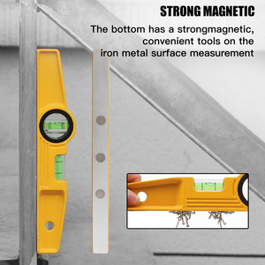 10 Inch Aluminum Die-Cast Magnetic Torpedo <b>Level</b>, Professional Magnetic <b>Scaffolding</b> Spirit <b>Level</b> - Product Image 3