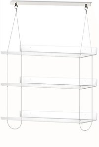 Support à fleurs suspendu à 3 niveaux à faire soi-même, jardin <span class=keywords><strong>d</strong></span>'intérieur avec support <span class=keywords><strong>d</strong></span>'<span class=keywords><strong>angle</strong></span>, <span class=keywords><strong>étagère</strong></span>s flottantes, <span class=keywords><strong>étagère</strong></span> à <span class=keywords><strong>plantes</strong></span> suspendue en acrylique transparent - Product Image 3