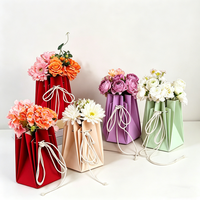 Sac d'emballage pour fleurs pliable, écologique et imperméable, vase en papier créatif pour bouquet frais, boîte cadeau, vente en gros pour fleuristes