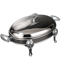 Ensemble de buffet chauffant, comprenant un ensemble de buffet chauffant durable, une marmite isolante pour les buffets et un ensemble de buffet chauffant rond.