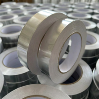 Ruban adhésif en aluminium résistant à la chaleur, adhésif acrylique, imperméable, ruban isolant, ISO9001, RoHS, prix direct usine, OEM