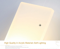 Applique murale LED haut et bas pour chambre à coucher à la maison lampe décorative chevet d'hôtel