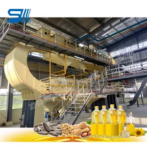 Free design automatic sunflower oil expeller sunflower oil pressing machine and sunflower oil refined equipment