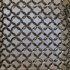 Welded Stainless Steel Chain Mail Ring Mesh Chainmail Bag Chain Link Ring Mesh <strong>Decorative</strong> <strong>Screen</strong> - Product Image 1