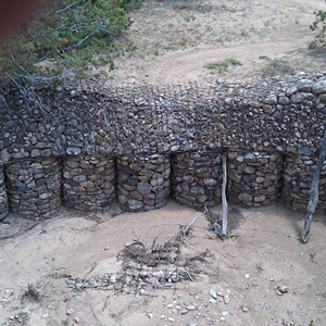 Chất lượng cao 2x1x1m mạ kẽm gabion giỏ 80x100 PVC tráng gabion Nệm ngân hàng bảo vệ Ngân hàng giữ lại tường - Product Image 2