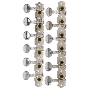 Clé de réglage de guitare à <span class=keywords><strong>12</strong></span> <span class=keywords><strong>cordes</strong></span>, mécaniques d'accordage ouvertes en métal, pièces d'instruments de musique - Product Image 6