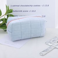 Sac de rangement pour cosmétiques en peluche mignon, sac à fermeture éclair personnalisé, trousse de maquillage