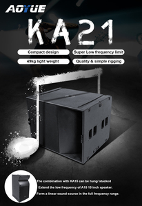 Subwoofer professionnel Ka21 Deep Bass de 21 pouces avec flight case portable en option - Product Image 6