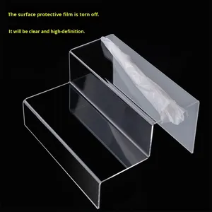 <strong>Acrylic</strong> <strong>Display</strong> <strong>Rack</strong> Support Customized Layers Transparent <strong>Acrylic</strong> Ladder Storage <strong>Rack</strong> For Goods <strong>Display</strong> - Product Image 3