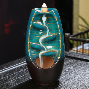 Brûleur d'encens à reflux, support d'encens en céramique sans fumée et sans fumée, ensemble de brûleur d'encens moderne à reflux, vente en gros - Product Image 6