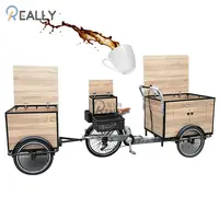 רב פונקצית חשמלי תלת אופן קפה אוטומטיות עגלות 3 גלגלים למבוגרים מטען אופני למכירה עם Ce הסמכת קפה עגלת Bicyc