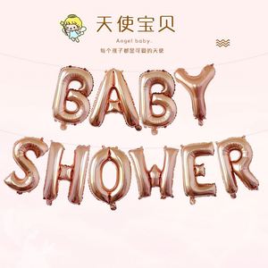 16Inch Shower Gender Reveal <b>Decorations</b> Letters <b>Balloon</b> Banner Foil <b>Balloons</b> Set Baby Boy Girl Party Supplies - Product Image 2