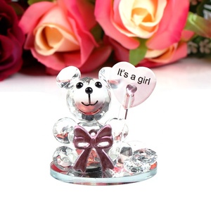 Set Orsetto di Cristallo '<span class=keywords><strong>È</strong></span> una Bambina' per Regali Baby Shower - Product Image 4
