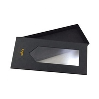 Boîte cadeau personnalisée en gros pour nœuds papillon noirs pour hommes, écologique, avec fenêtre, pelliculage mat et gaufrage – Meilleures ventes