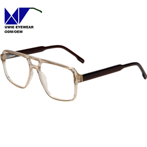 Gafas de Sol Unisex Rectangulares con Protección Anti Luz Azul, Monturas de Acetato con Estampado Animal para Rostro Diamante, Nueva Moda <span class=keywords><strong>2023</strong></span> - Product Image 3