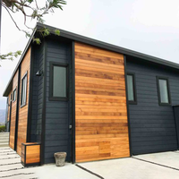 Villa de luxe modulaire préfabriquée à ossature en A, à faible hauteur, isolée thermiquement, type maisonnette triangulaire avec panneaux sandwich et structure en acier pour appartement