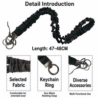 Lanière à cheveux imprimée florale pour femme, porte-badge d'identité pour enseignante ou infirmière, porte-clés extensible avec mousqueton
