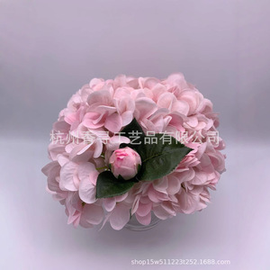 เฮเชส ไฮเดรนเยียดอกไม้ประดิษฐ์โพลีเอสเตอร์ทำด้วยมือกลิ่นหอมติดทนนานของขวัญวันเกิดเครื่องประดับหรูหรา - Product Image 2