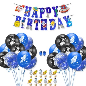 Weltraum Geburtstags feier Dekorationen Pack Luftballons Set <span class=keywords><strong>Astronaut</strong></span> Ballon Rakete Ballon Jungen Geburtstags feier Dekorationen - Product Image 5