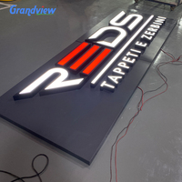Letras LED Iluminadas Frontalmente para Exteriores, Letrero Personalizado con Letras de Canal para Tiendas, Restaurantes, Comercios Minoristas, Señalización de Fachadas