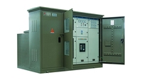 Appareillage de commutation compact moyenne et haute tension combiné avec un équipement de distribution modulaire de type européen pour postes de transformation