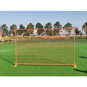 Best Price Outdoor Construction Fence Solution / Steel Welded Barrier Hire / Workstation Temporary Fence For Sale