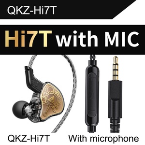 QKZ-Hi7T Écouteurs filaires détachables 3,5 mm <span class=keywords><strong>Double</strong></span> dynamique HiFi <span class=keywords><strong>Casque</strong></span> Stéréo Moniteur de Musicien Écouteurs Sportifs - Product Image 2