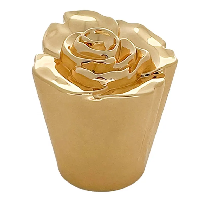 Высокоуровневая роскошная крышка из розового золота для парфюмерного флакона zamac