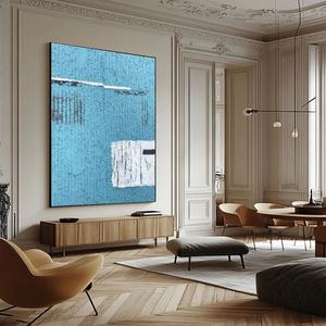 Art mural 3D contemporain, grande œuvre abstraite verticale, nature morte minimaliste, décoration créative sur toile, cadeau pour l'inauguration d'une maison - Product Image 6