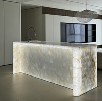 Grande dalle de marbre personnalisée, moderne, durable, naturelle, illuminante et brillante, pour marches d'escalier, revêtement de sol intérieur et décoration de villa