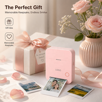 Imprimante photo miniature haute résolution 600 DPI, imprimante jet d'encre couleur, format de poche avec batterie rechargeable pour smartphone