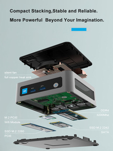 Morefine 13th Gen Intel <span class=keywords><strong>i5</strong></span> 1340P i7 1260P N100 M9 Pocket Mini PC DDR4 NVME Dual HDMI2.0 2,5G LAN PC Gamer Mini Computadora WiFi6 - Product Image 5