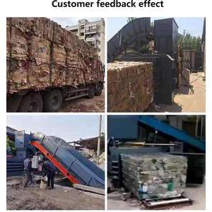 Mesin Press Hidrolik Kompak Otomatis Horizontal untuk Botol Plastik, Kertas Bekas, dan Karton, Kapasitas 300kg - Product Image 2